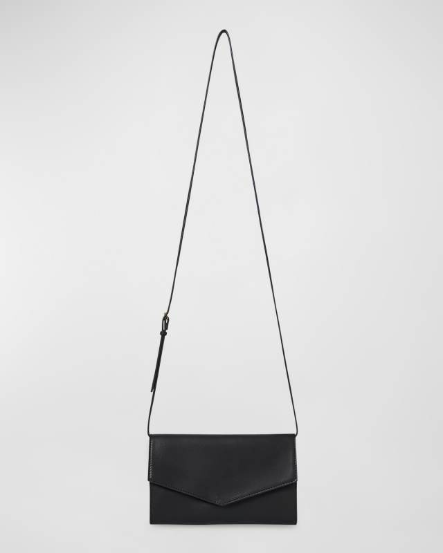 Envelope Crossbody in Natural Nappa Leather